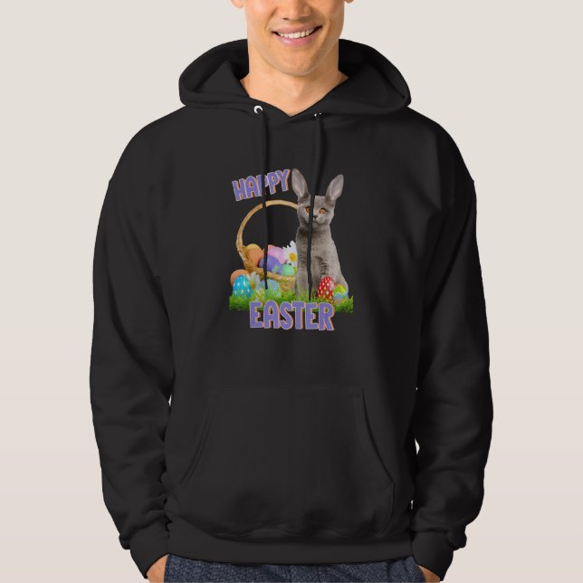 Moletom Felz pascoa Coelhinho De Gato Com Coelhinho De Gat (Frente)