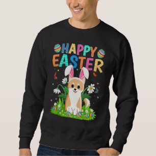 Moletom Felz pascoa Coelho Ovo Funny Akita Inu Páscoa