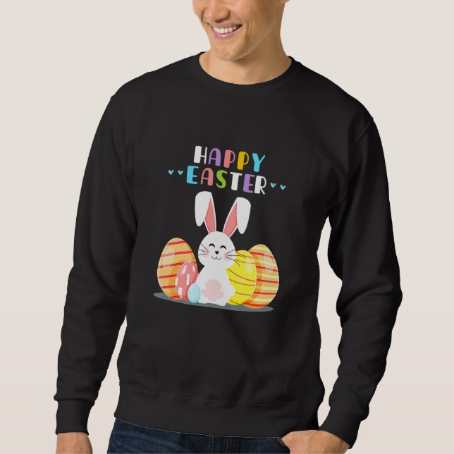 Moletom Felz pascoa de coelhos Primavera de cocaína Bunny  (Frente)