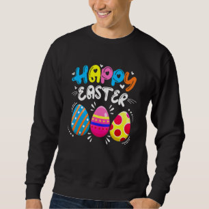 Moletom Felz pascoa Dia Colorido Caça aos Ovos Feliz Orien