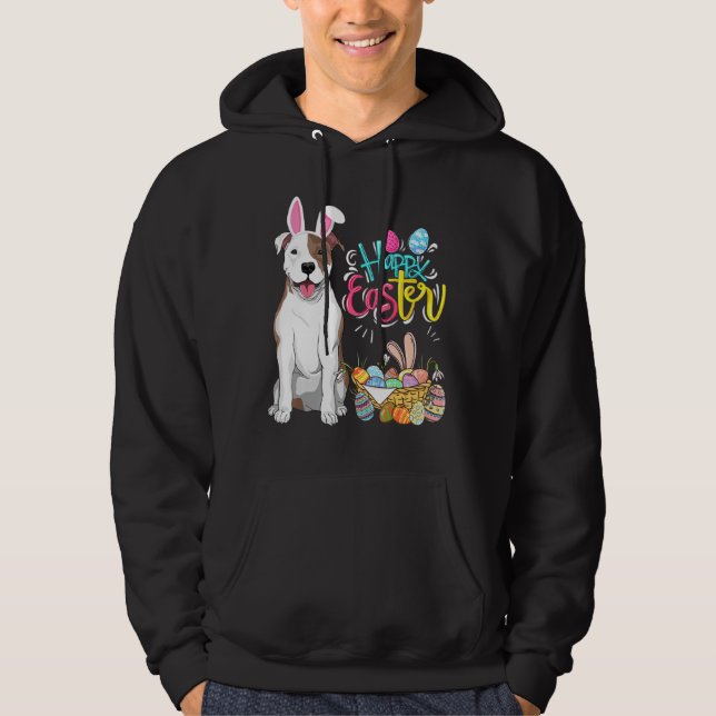 Moletom Felz pascoa Ovos Coelhinhos Cachorros Garotas (Frente)