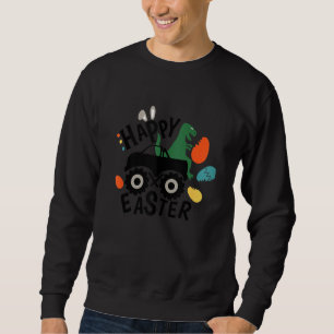 Moletom Felz pascoa T-Rex Monster Truck Boys Easter Egt