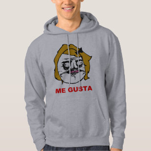 Moletom Fêmea loura mim cara cómica Meme da raiva de Gus