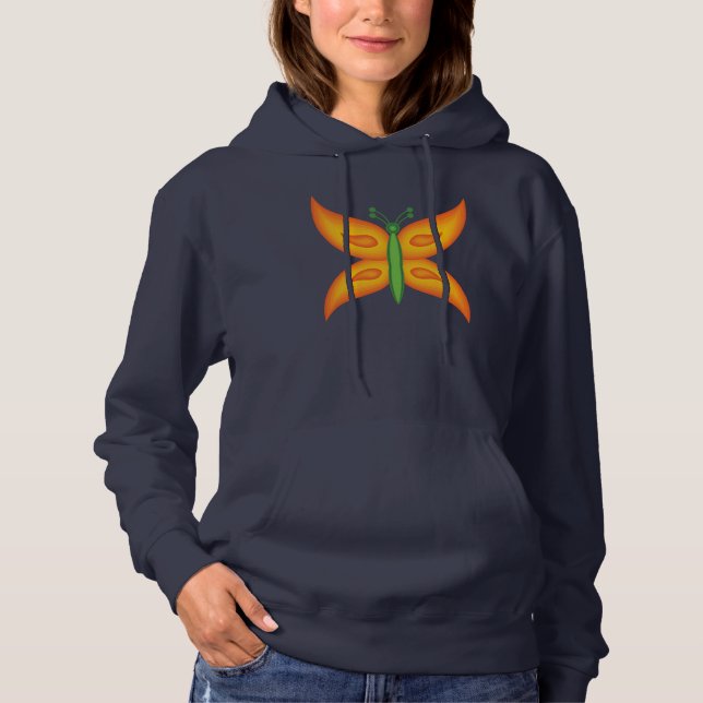 Moletom Feminino Borboleta Alien (Frente)