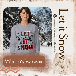Moletom Feminino Buffalo Plaid Let It Snow
