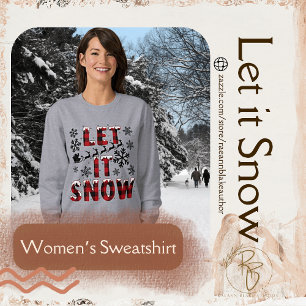 Moletom Feminino Buffalo Plaid Let It Snow