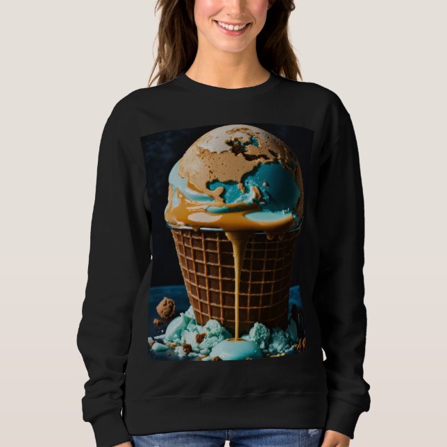 Moletom Feminino com Design de Sorvete Fofo | Na M (Frente)