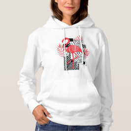 Moletom Feminino com Estampa de Flamingo Vermelho 
