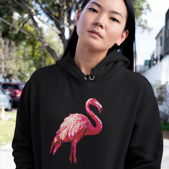 Moletom Feminino de Flamingo Tropical com Estampa  (Criador carregado)