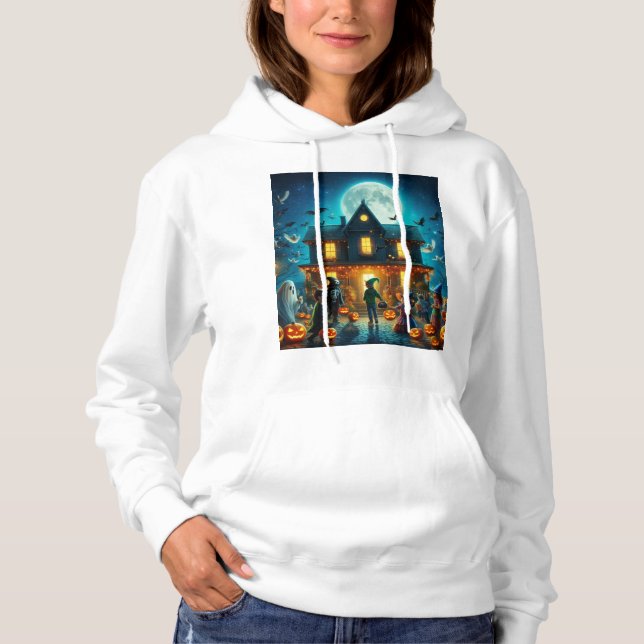 Moletom feminino de Halloween (Frente)