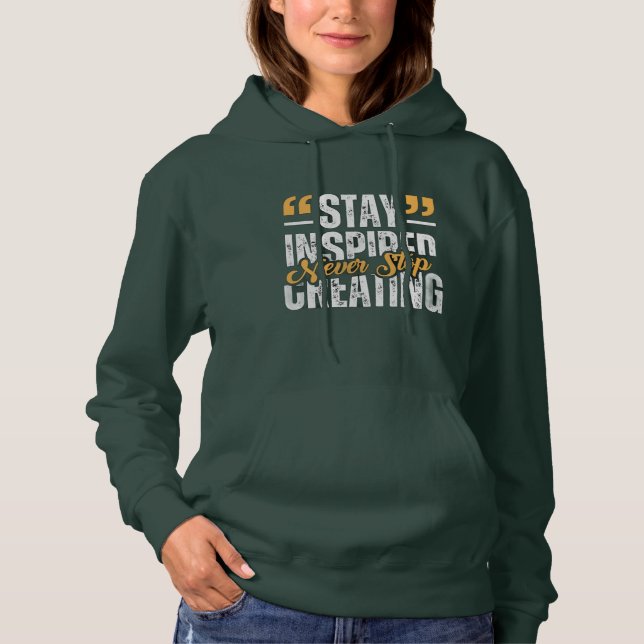 Moletom Feminino Stay Inspired  (Frente)