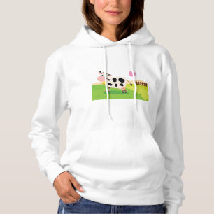 Moletom Feminino Vaca Em Um Campo