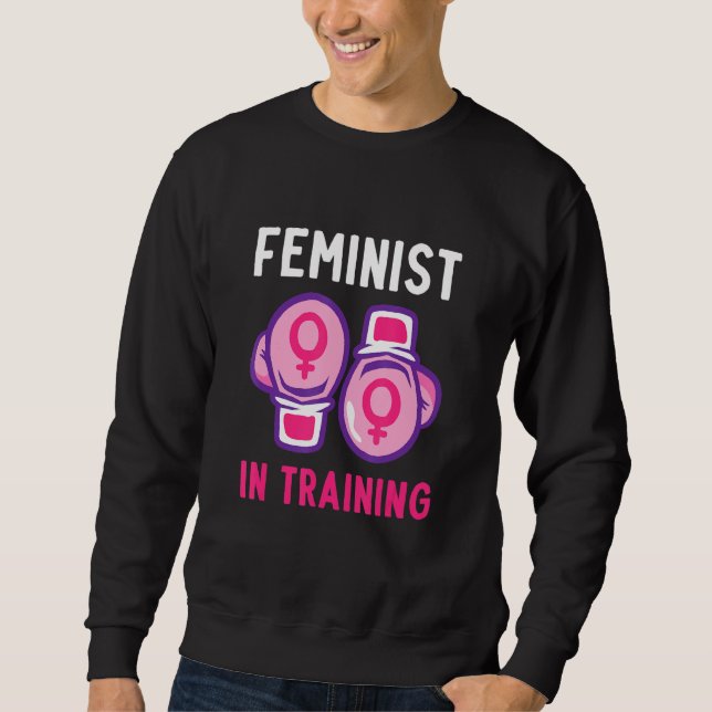 Moletom Feminista No Treinamento Feminismo Empoderamento M (Frente)