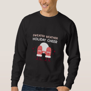 Moletom Feriado do Clima do Sweater Feliz Natal
