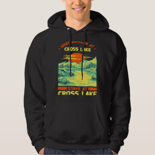 Moletom Férias Do Lago De Barco De Pesca Cruzadas