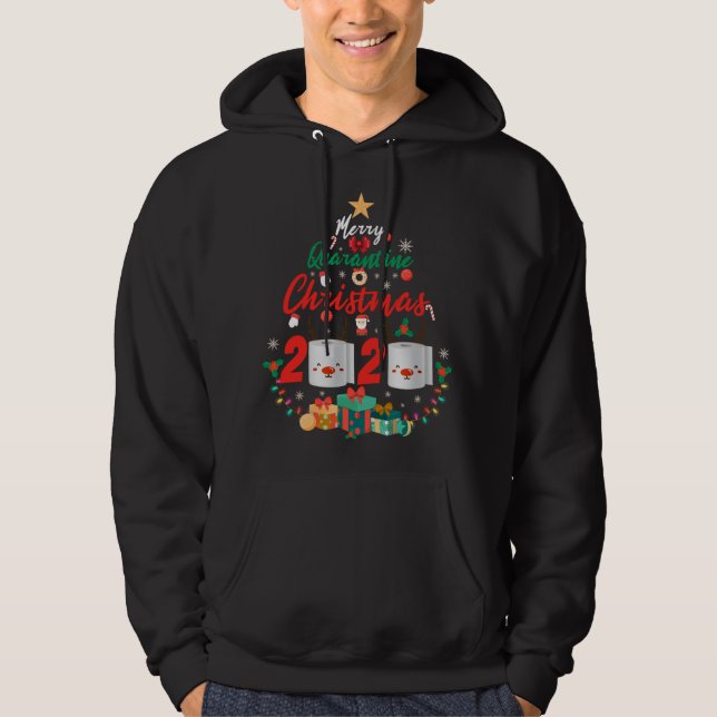 Moletom Ferramenta de Natal de Quarentena de Feliz de Corr (Frente)