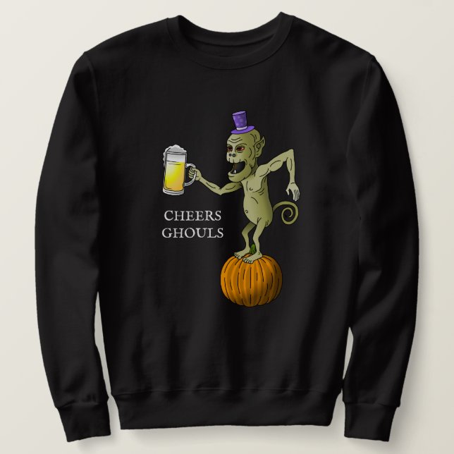 Moletom Festa de Halloween de Cheers Ghouls (Frente do Design)