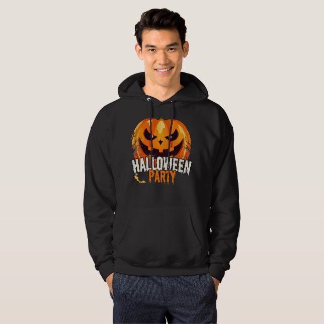 Moletom Festa de Halloween – Desenho de Jack-o'-Lantern (Frente Completa)