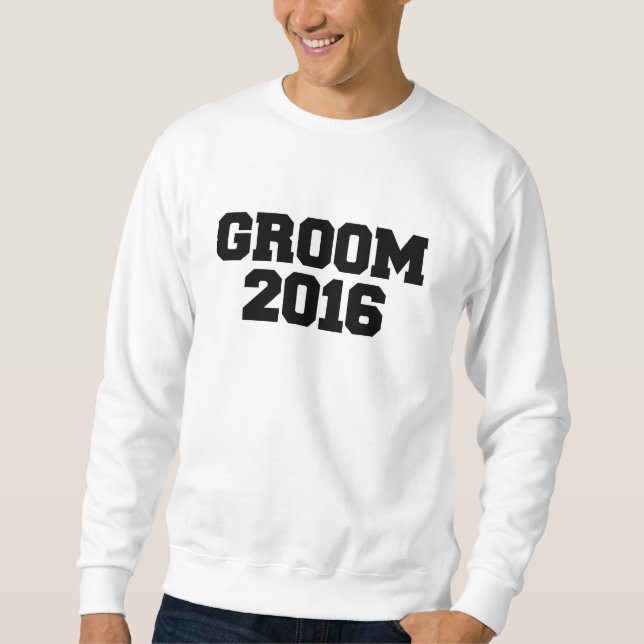 Moletom festa de noivado de casamento da equipe Groom 2016 (Frente)