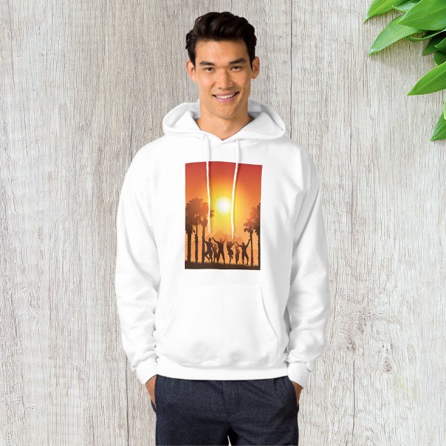 Moletom Festa de Verão Dançando Mens Hoodie (Criador carregado)
