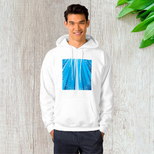 Moletom Festival Blue Light Rays Mens Hoodie