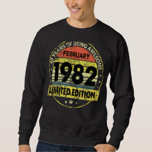 Moletom Fevereiro De 1982 aniversário de 40 anos 40 Anos
