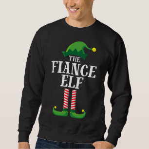 Moletom Fiance Elf Matching Family Christmas Party