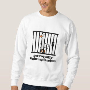 Moletom Ficou Muito Bobo Lutando Contra o Fascismo Nenhum 