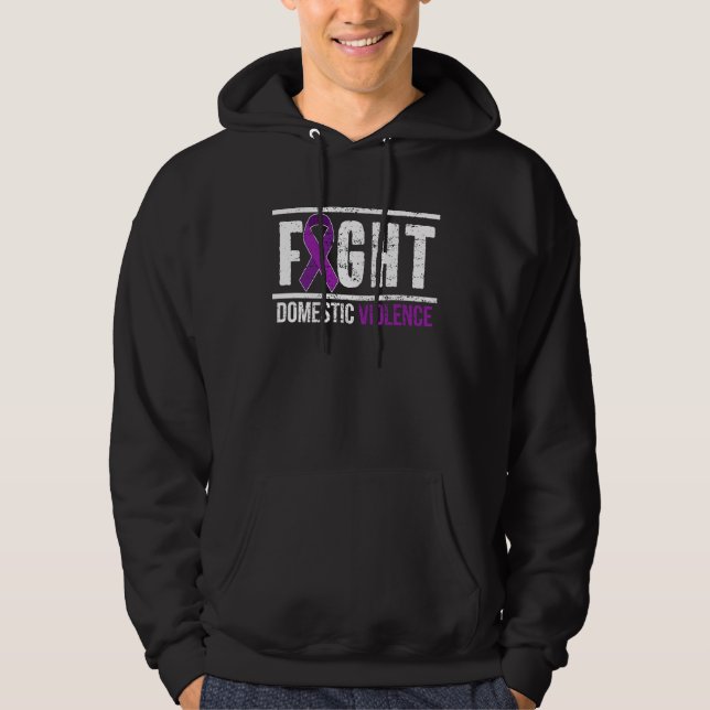 Moletom Fight Domestic Violence Awareness Survivor (Frente)