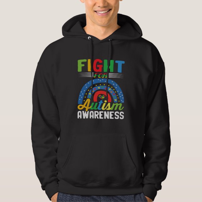 Moletom Fight For Autism Awareness Kindness Be Different Q (Frente)