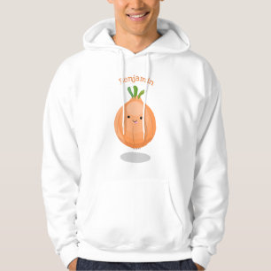 Moletom Figura de desenho animado verde de cebola castanho