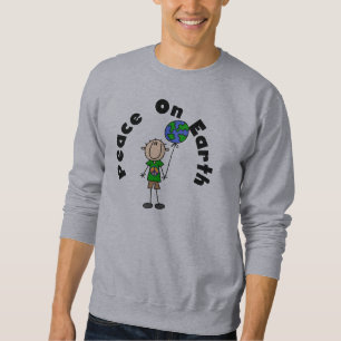 Moletom Figura paz da vara do menino em t-shirt e em