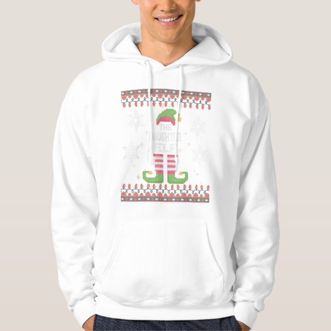 Moletom Filha Elf Ugly Christmas (Frente)