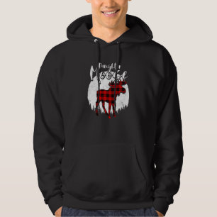 Moletom Filha Moose Vermelha Xadrez Buffalo Correspondente