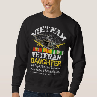 Moletom Filha Veterana Do Vietnã Levantada Pelo Meu Herói 