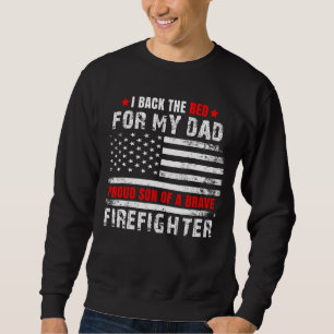 Moletom Filho Orgulhoso Do Pai De Bombeiros Eu Retro O Ver