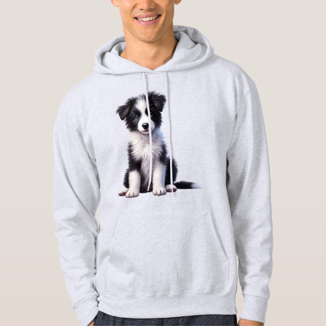 Moletom Filhote de Border Collie Fofo (Frente)