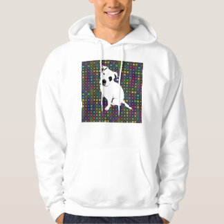 Moletom Filhote de cachorro branco bonito de Pitbull no