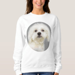 Moletom Filhote de cachorro branco maltês