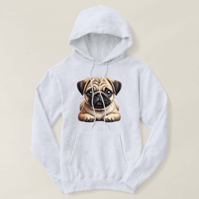 Moletom Filhote de Pug (Frente do Design)