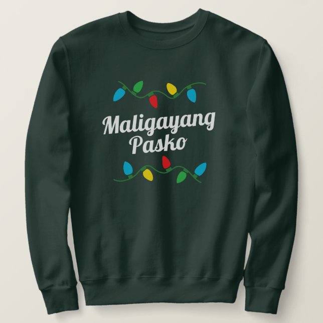 Moletom Filipino Pasko sa Pilipinas (Frente do Design)