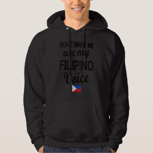 Moletom Filipino Voice Filipinas Flag Filipino Roots