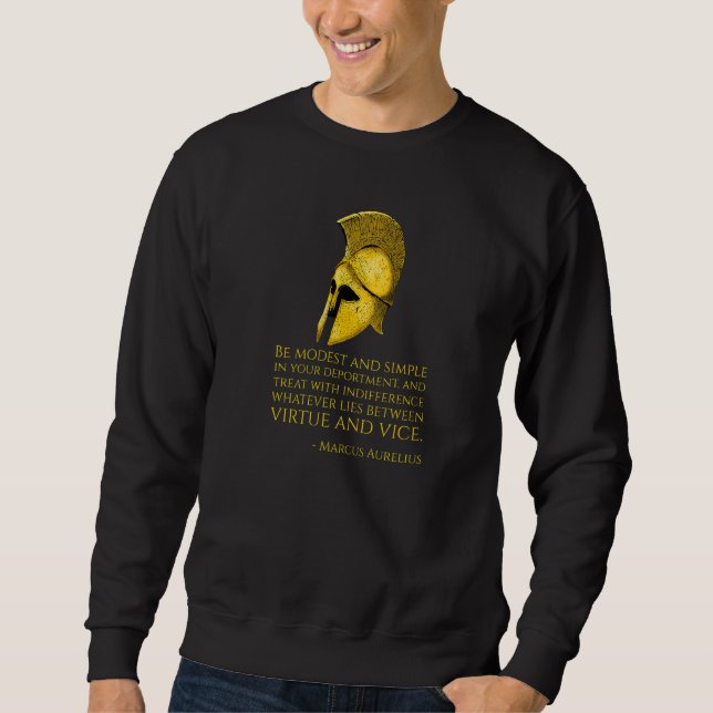 Moletom Filosofia Grega Stoic Citação Marcus Aurelius Sto (Frente)