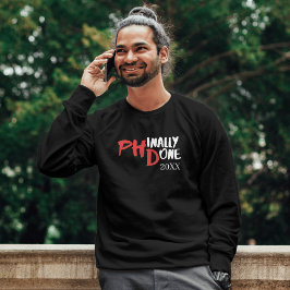 Moletom Finalmente feito - Design de Citação de Graduação 