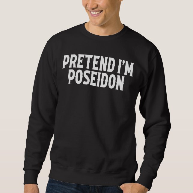 Moletom Finja que sou Poseidon Costume Grego Deus Hallowee (Frente)