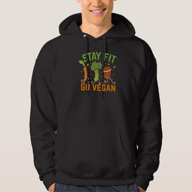 Moletom Fique Ajustado Ir Vegan (Frente)