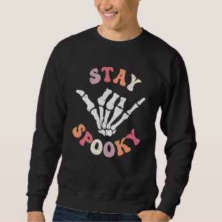 Moletom Fique Assustador Fantasma Esqueleto Groovy Retro H