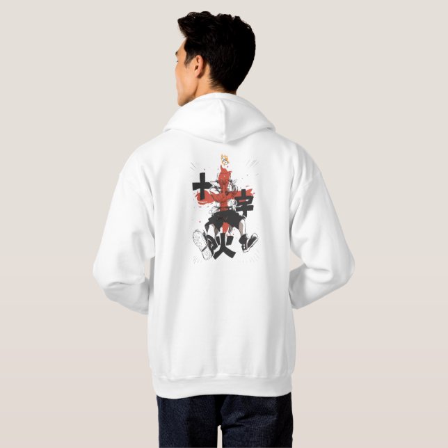 Moletom Fire Fist Pirate Hoodie – Flame Anime Streetwear🔥 (Parte Traseira Completa)