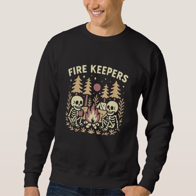 Moletom Fire Keepers Skeleton Campfire (Frente)