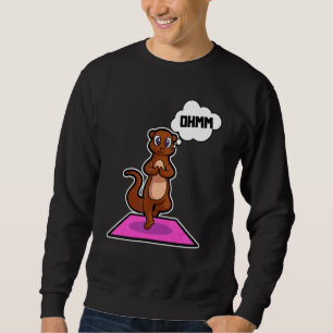 Moletom Fish Otter Yoga Possui ginástica esportiva Ohm Hea